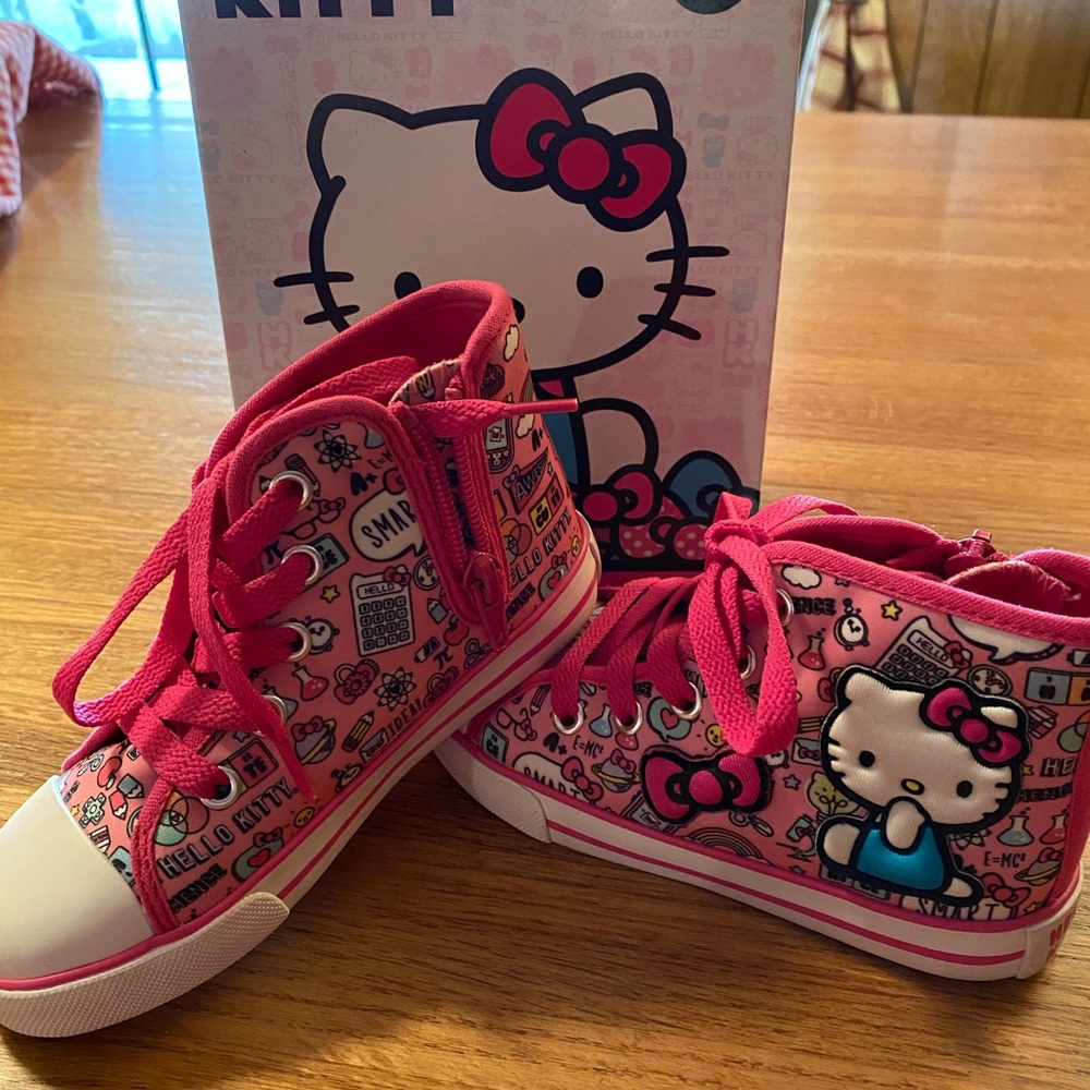 Hello Kitty hightop tennis shoes.